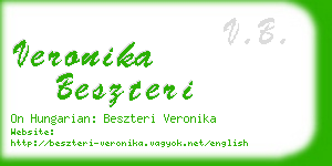 veronika beszteri business card